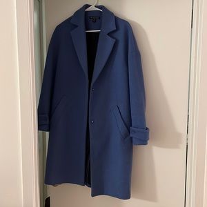 Blue zara coat